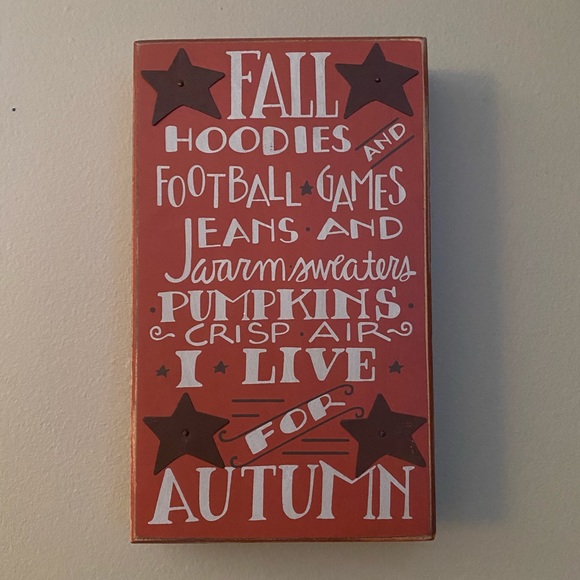 Fall 🍁 Box Sign-NWT - Picture 2 of 2